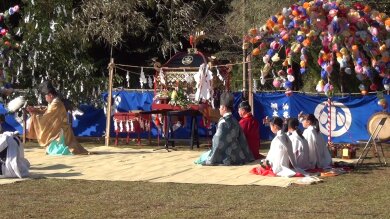 小村神社秋例大祭　国宝「金銅荘環頭大刀拵・大刀身」